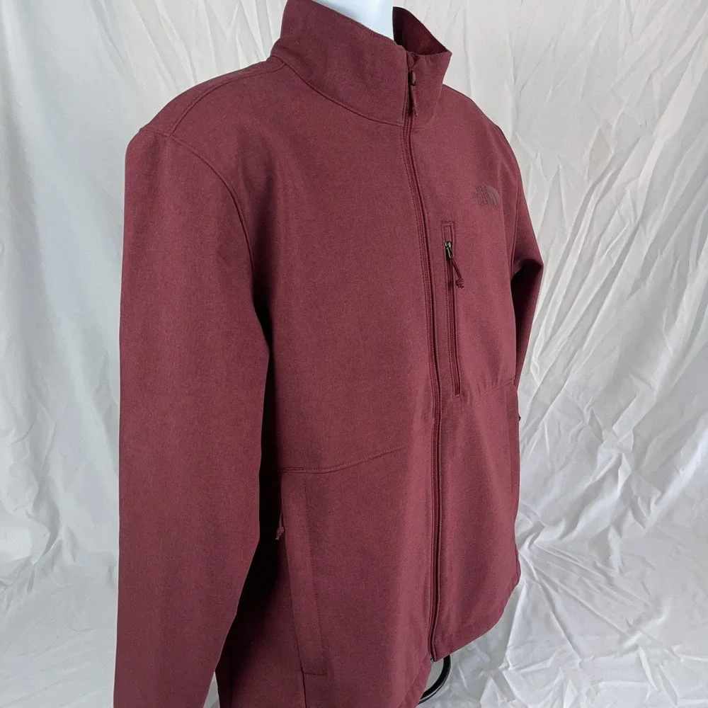 The North Face Cordovan Dark Heather Red Maroon Apex Bionic Jacket Men's XL